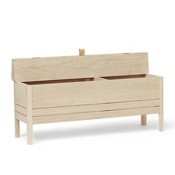 A Line Storage Bench 111 收納長凳（白橡木）