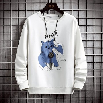 男士長袖t恤秋季ins潮流寬松衛衣男潮牌秋裝體恤韓版青年內搭上衣