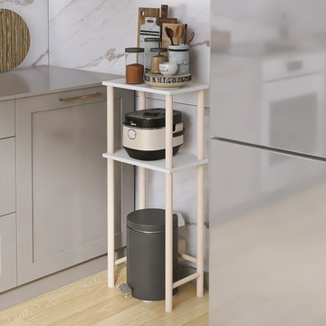 【台灣公司 可開發票】垃圾桶上方置物架廚房夾縫落地架高腳掃地機器人收納架轉角柜