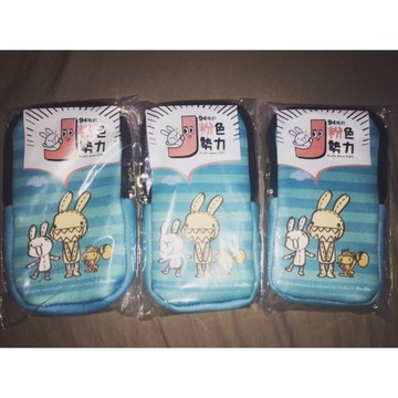 植村秀 白色光燦晶透保溫杯 Foufou bunny超可愛潛水布手機包手機套手機袋6.2吋