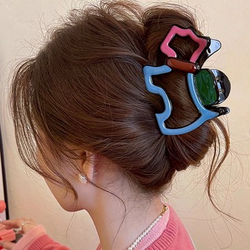 髮飾 安可拉紅系列髮夾鯊魚夾【S0781】APR30｜5色 19LADY〔現貨〕