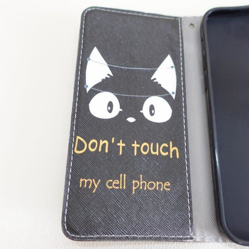 iPhone12 ・ iPhone12Pro 対応 ネコ 猫 黒猫ケース アニマル柄