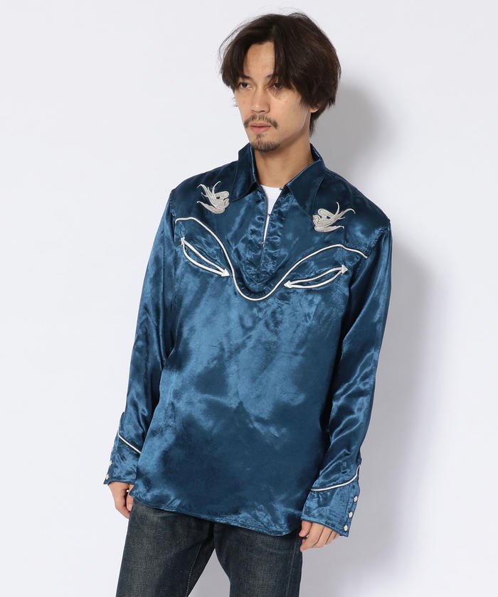 ショット Pullover Western Shirt プルオーバー ウエスタンシャツ メンズ Navy Xl Schott 通販 Lineポイント最大get Lineショッピング