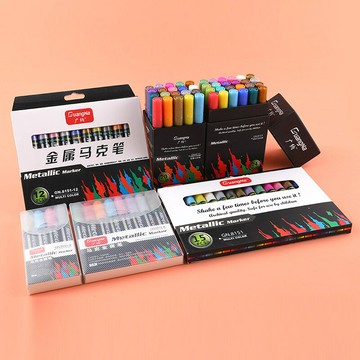 大號彩色筆馬克筆黑卡油漆高光金屬記號筆套裝筆工廠直銷