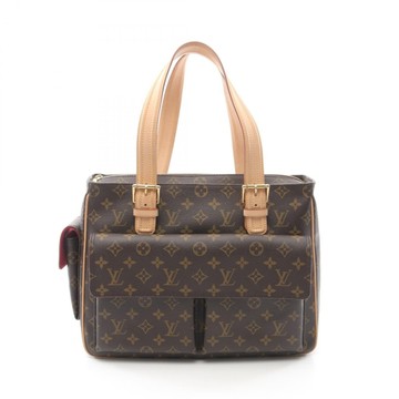 LOUIS VUITTON LV 路易威登 棕色 原花 帆布 Multiple Cite 肩背包 M51162 【二手名牌BRAND OFF】