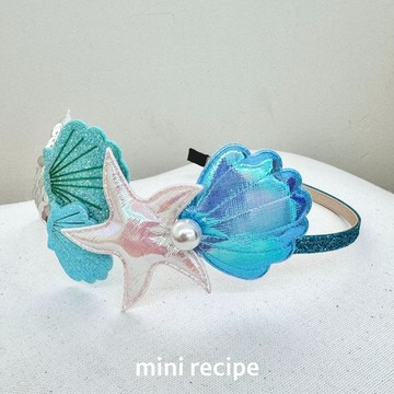韓國 Mini Recipe 海洋珍珠貝殼髮箍