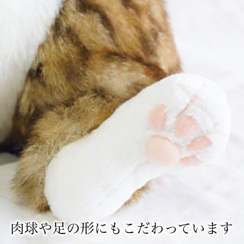 ぬいぐるみ 猫 茶トラ(ちびピン) cuddly カドリー ねこのぬいぐるみ