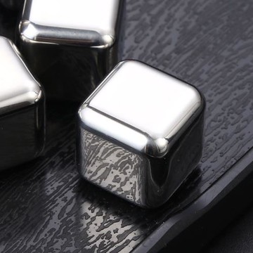 不銹鋼冰塊冰粒威士忌冰酒石套裝速凍冰粒金屬速凍冰塊冰鎮神器