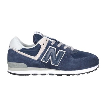 NEWBALANCE 男女大童休閒運動鞋-WIDE-574系列 NB N字鞋 GC574EVN 深藍灰