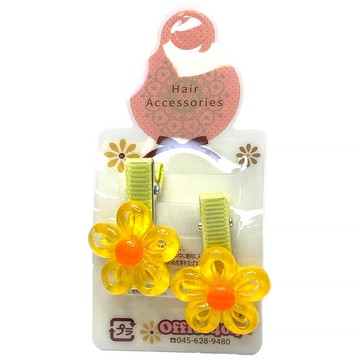 akachan honpo - 髮夾-小花-黃色