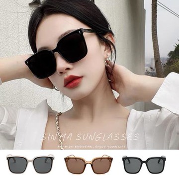 【SINYA】抗UV太陽眼鏡 方框潮流墨鏡 ins時尚墨鏡 GM網紅抖音款 防爆鏡片/UV400 N320