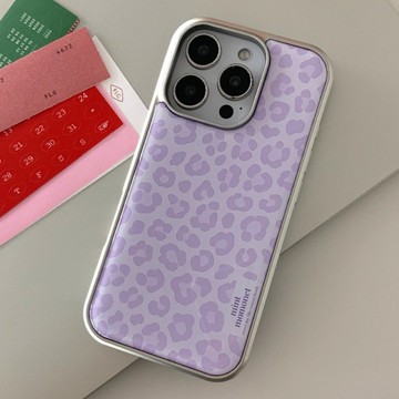 薰衣草豹紋 環氧樹脂 iPhone 手機殼 MagSafe