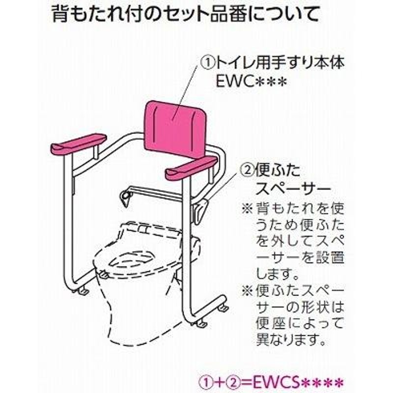 SANEI 手すり ソフトバー トイレ・バス等 ビス付き 長さ600mm W58-600