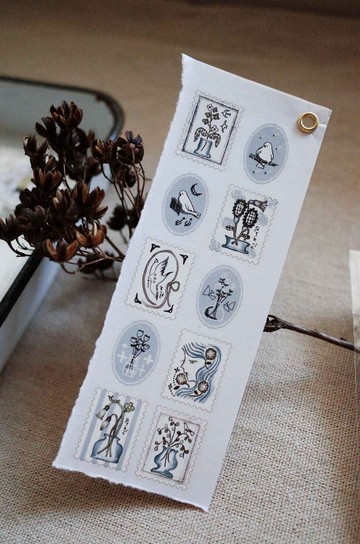 淡藍郵票 / 轉印貼紙