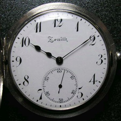 ZENITH ゼニス銀デミハンターケース 手巻きアンティーク懐中時計 ZENITH ゼニス銀デミハンターケース 手巻きアンティーク懐中時計