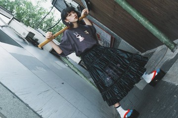 【純情暴走族】夜露死苦 暗黑暴走半裙——黑色日常款