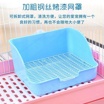 💕在臺出貨🔥兔子廁所大號方形寵物小兔兔的生活用品三角便盆荷蘭豬龍貓大小便 兔子便盆 兔子尿盆 兔子廁所 兔便盆 便盆兔子