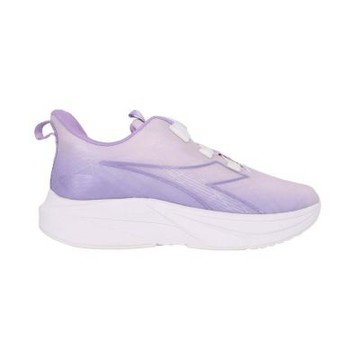 DIADORA 女大童擊光轉扣輕量慢跑鞋-超寬楦-旋轉扣 運動 休閒 童鞋 DA1621527 紫白