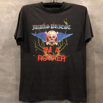 Judas Priest猶大圣徒樂隊重金屬搖滾短袖男女vintage潮流復古T恤
