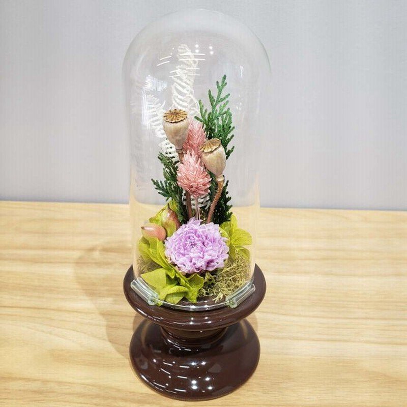 プリザーブドフラワー お供え 弔問 四十九日 一周忌 お彼岸 お盆 お悔やみ 仏花 納骨堂 小さな 供花 一対 ガラスドーム 通販 Lineポイント最大0 5 Get Lineショッピング