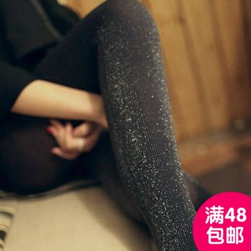 二蛋家 春秋款金銀蔥連褲襪 閃光金絲銀絲