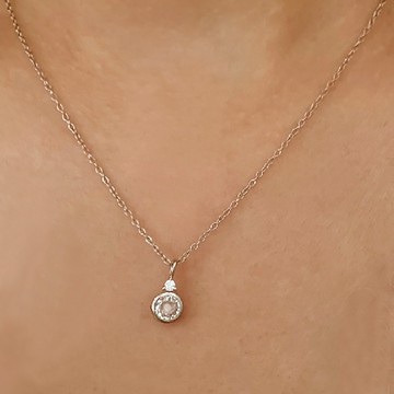 『快速出貨9折』新年送禮❤️【CReAM】Stacey 925純銀亮鑽綴飾金銀色女項鍊 #禮盒 #浪漫送禮 #生日禮盒 #情人禮物 #生日禮物 #天秤座