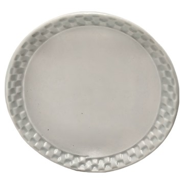 美濃燒 方格邊 甜點盤 藍色 瓷  14 x 2.4cm  1個