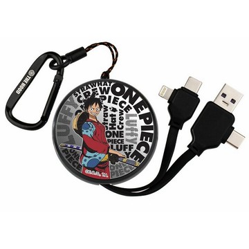 海賊王ONE PIECE 魯夫 PD快充多合一伸縮鏡面充電線 便攜可伸縮式