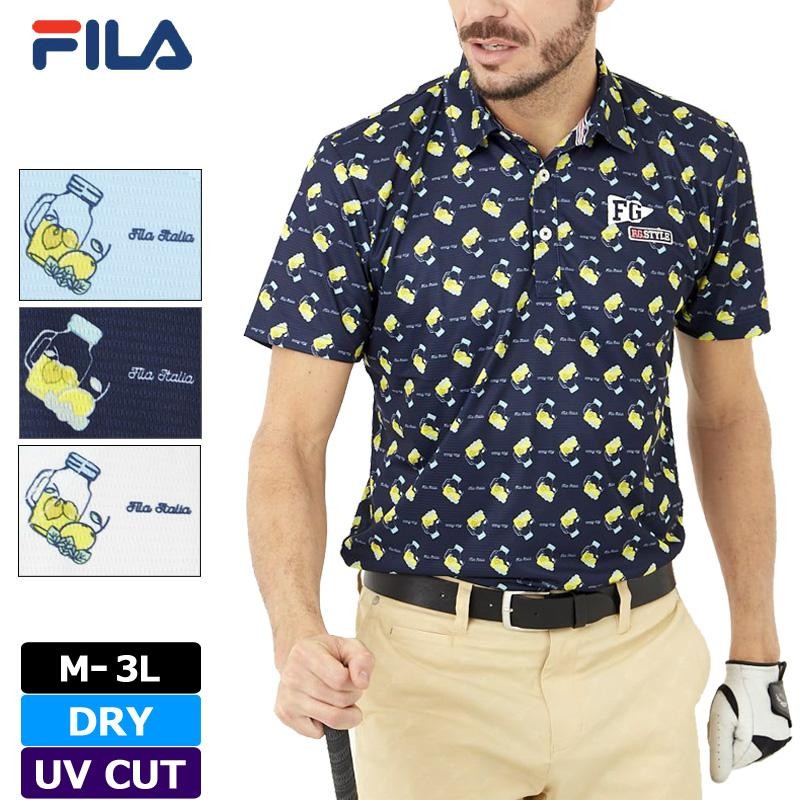 SALE メール便発送 フィラゴルフ メンズ 吸汗速乾 UVカット 半袖 ポロシャツ 741612 レモン 1SS2 FILA Golf ゴルフウェア  メンズウェア | LINEショッピング