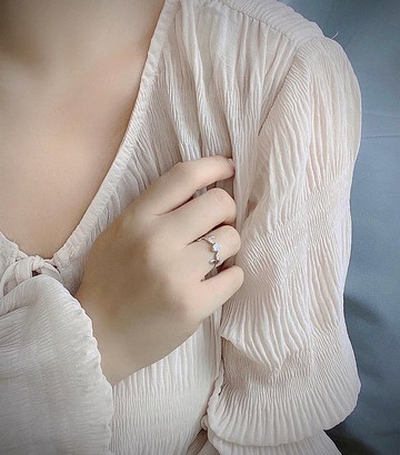 MIH金工首飾 | 月光森林 月光石純銀戒指 moonstone silver ring