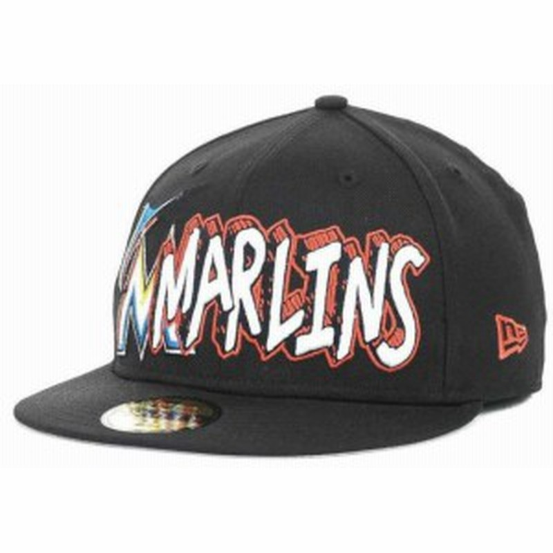 New Era ニューエラ ファッション 帽子 Miami Marlins Mens New Era 59fifty Mlb Baseball The Ice Fitted Hat Cap Black 通販 Lineポイント最大1 0 Get Lineショッピング