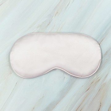 雙面仿真絲遮光眼罩 调节扣午休航空睡眠眼罩（办公室午休神器 遮光透氣可調節）粉色