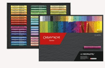 瑞士 CARAN D'ACHE 卡達 NEOPASTEL 專家級油性粉彩48色400.348【APP滿額下單10%點數(單一帳號最高5000點)】1/31止