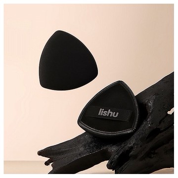 LISHU 荔樹~黑鳳梨粉撲(乾濕兩用)2入