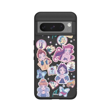 Pixel 8 Pro SolidSuit 黑 - 迪士尼-公主系列 Disney Princess - 漫畫貼紙風格