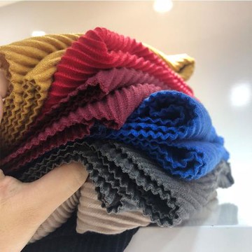 LANGE三宅褶皺專柜貨手感好加厚冬季圍巾情侶 不起球 保暖女