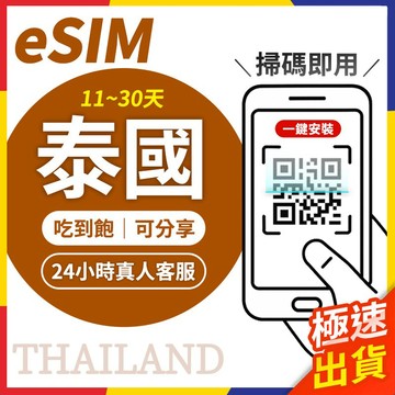 【極速出貨】eSIM泰國 長天數 泰國esim 泰國esim吃到飽 泰國esim卡 泰國網卡 吃到飽 曼谷網卡 普吉島