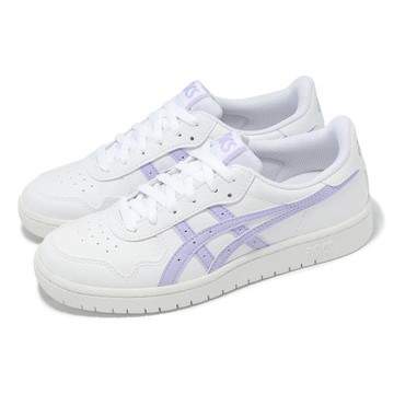 Asics 休閒鞋 Japan S 女鞋 白 紫 皮革 復古 低筒 小白鞋 亞瑟士 1202A118138