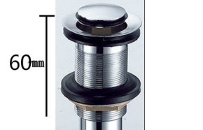 【麗室衛浴】國產F-012-1 彈跳式 美規格落水頭 (無孔)