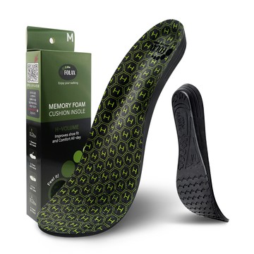 PORLEX 記憶泡棉鞋墊 高體積  橄欖綠  S (220-240mm)  2組