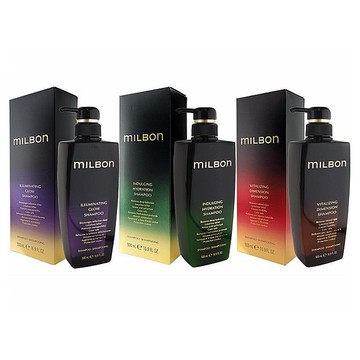 MILBON~黑凜系列洗髮精(500ml) 柔曜／漾澤／喚彈 款式可選