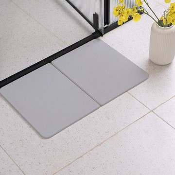 硅藻泥吸水墊浴室地墊衛生間門口防滑墊家用卡通腳墊速干硅藻墊硬