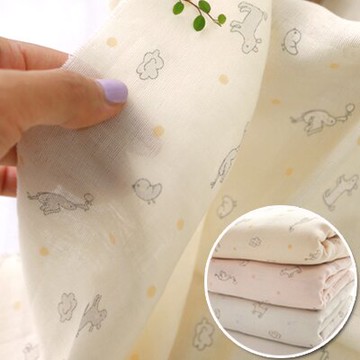 SALE 雙層棉紗 寶寶布料 進口布料 動物園系列 CT1038