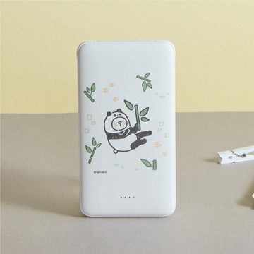 醜白兔貓熊裝雙線快充10000mAh行動電源