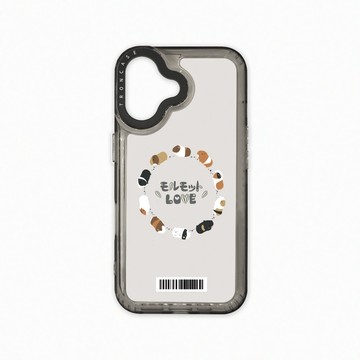 iPhone 16  殼 TRON IPhone 16 走來走去天竺鼠圈  載具 太空殼 透黑款 手機殼