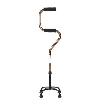 【海夫健康生活館】福智康 醫療用手杖(未滅菌) FZK 二段式弓型 四腳拐(FZK-2039)