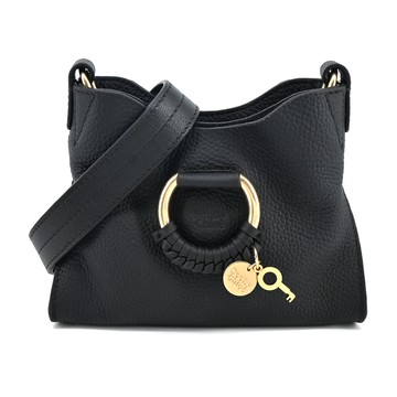 SEE BY CHLOE  JOAN山羊皮迷你手提/斜背包(黑色)