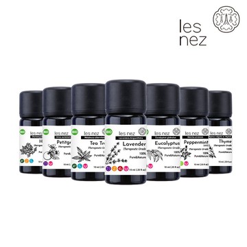 【香鼻子】精油 10ml 多款 les nez 法國純精油 無稀釋 水氧機 冷香儀 甜橙 薰衣草 茶樹 尤加利 單方