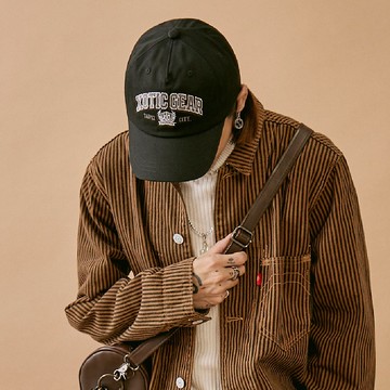 學院風五片彎簷帽