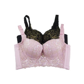 美容院新款性感收副乳矯正文胸內衣調整型聚攏五排扣加厚款精油杯